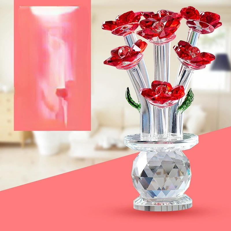 Crystal Rose Ornaments Violet Creative Home Decoration Crystal Flower Home Decoration Ornaments Living Room Decoration
Crystal Rose Ornaments Violet Creative Home Decoration Crystal Flower Home Decoration Ornaments Living Room Decoration