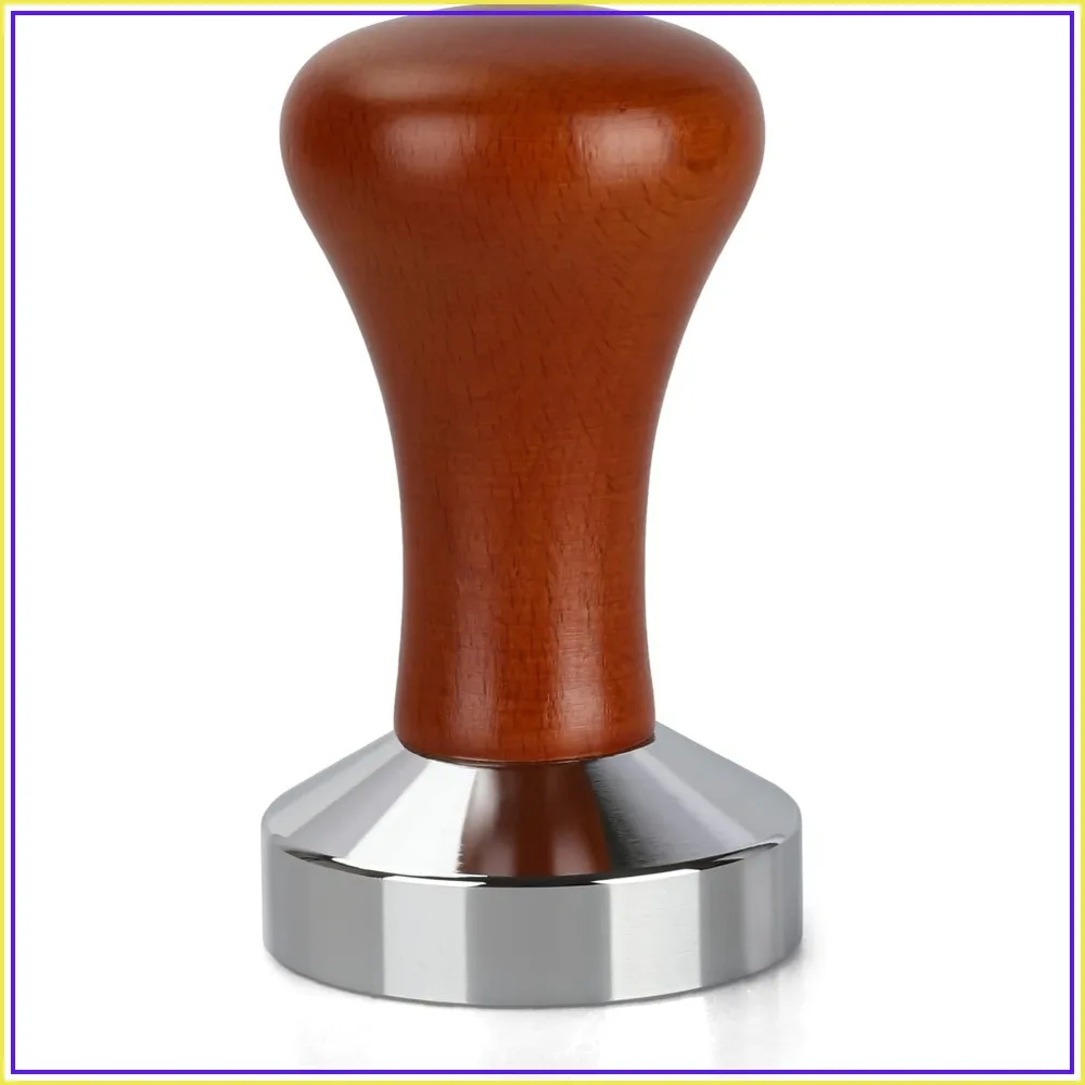 51mm Espresso Tamper, Stainless Steel & Solid Wood, Classic Series Coffee Press Tool
51mm Espresso Tamper, Stainless Steel & Solid Wood, Classic Series Coffee Press Tool