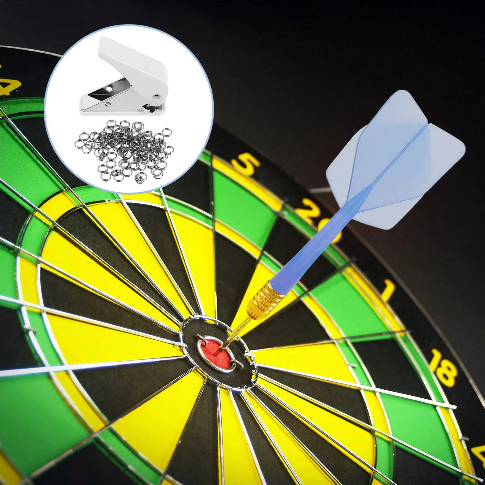 1Set Dart Flight Punch Tool Alloy Portable Puncher 100 Metal O Rings Professional Dart Accessories Kit Stable Flight
1Set Dart Flight Punch Tool Alloy Portable Puncher 100 Metal O Rings Professional Dart Accessories Kit Stable Flight