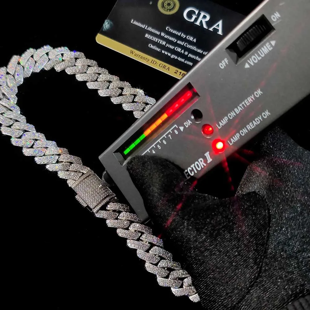 10/15mm Custom Hip Hop Jewelry Vvs Moissanite Diamond Cuban Chain 925 Sterling Silver Iced Out Cuban Link Chain Necklace
10/15mm Custom Hip Hop Jewelry Vvs Moissanite Diamond Cuban Chain 925 Sterling Silver Iced Out Cuban Link Chain Necklace