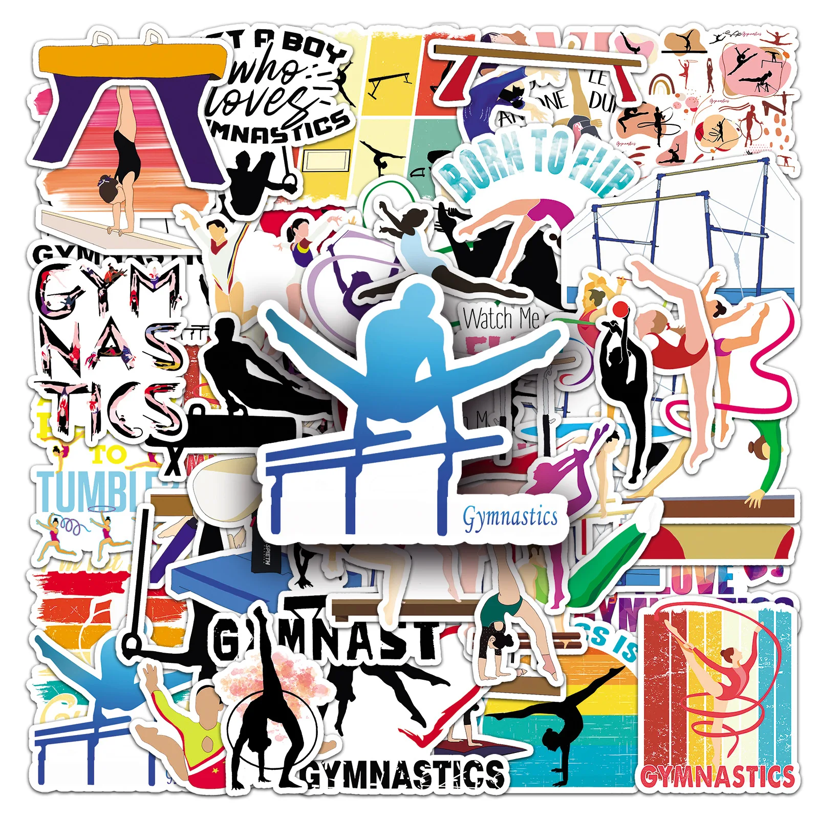 50PCS Sports Gymnastics Cartoon Decoration Stickers Creative Graffiti Waterproof Decals for Wardrobe Bicycle Luggage Bicycle
50PCS Sports Gymnastics Cartoon Decoration Stickers Creative Graffiti Waterproof Decals for Wardrobe Bicycle Luggage Bicycle