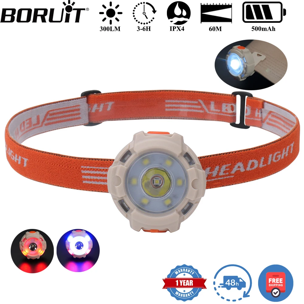 BORUiT 300LM Cap Clip LED Headlamp Type-C Rechargeable Built-in 500mAh Headlight Waterproof Outdoor Camping Head Torch
BORUiT 300LM Cap Clip LED Headlamp Type-C Rechargeable Built-in 500mAh Headlight Waterproof Outdoor Camping Head Torch