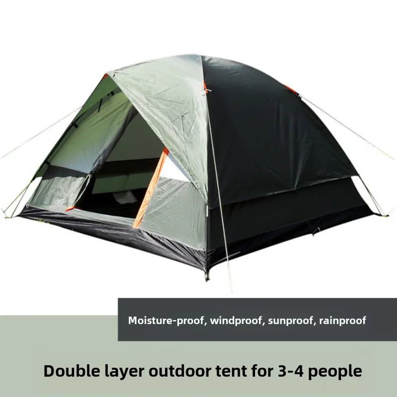 Outdoor Gear Waterproof Camping Tent 3-4 Person Hand Setup Double Layer Family Travel Tent for Camping
Outdoor Gear Waterproof Camping Tent 3-4 Person Hand Setup Double Layer Family Travel Tent for Camping
