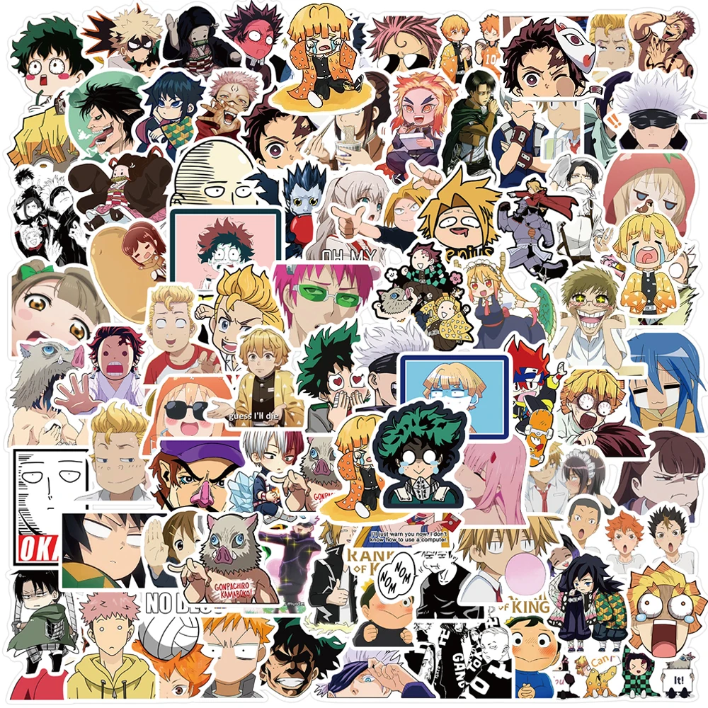 10/30/50/100pcs Mix Cute Jujutsu Kaisen Attack On Titan Anime Stickers DIY Laptop Motorcycle Phone Car Kids Cartoon Sticker Toys
10/30/50/100pcs Mix Cute Jujutsu Kaisen Attack On Titan Anime Stickers DIY Laptop Motorcycle Phone Car Kids Cartoon Sticker Toys