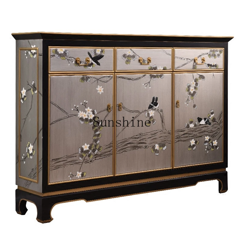 Modern Chinese style with drawer storage shoe cabinet ultra-thin entrance cabinet
Modern Chinese style with drawer storage shoe cabinet ultra-thin entrance cabinet