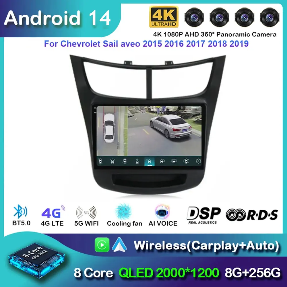 Android 14 Автомобильный радиоприемник Carplay для Chevrolet Sail Aveo 2015-2019 GPS-навигация Видео Авто Стерео Мультимедийный плеер 5G Wi-Fi
Android 14 Автомобильный радиоприемник Carplay для Chevrolet Sail Aveo 2015-2019 GPS-навигация Видео Авто Стерео Мультимедийный плеер 5G Wi-Fi