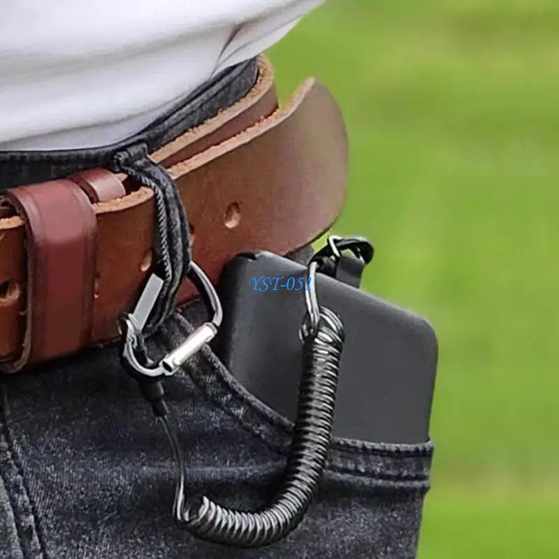 E15A Carabiner Phone Holder Retractable Spring Cord Pull Phone Tether With Antislip Clip and Locking Carabiner
E15A Carabiner Phone Holder Retractable Spring Cord Pull Phone Tether With Antislip Clip and Locking Carabiner