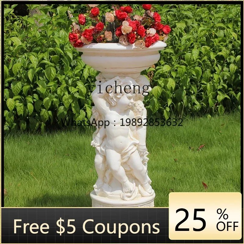 W2-4 Angel Flower Pot Villa Character Green Plant Flower Appliance Garden Decorative Ornament Sculpture Landscaping Gardening
W2-4 Angel Flower Pot Villa Character Green Plant Flower Appliance Garden Decorative Ornament Sculpture Landscaping Gardening