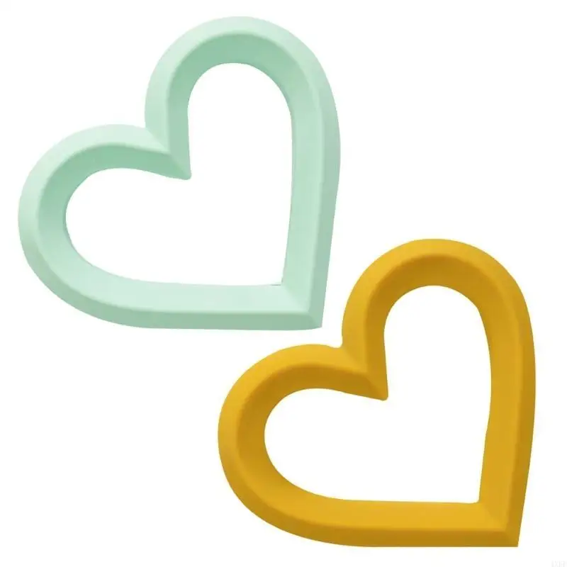 2pcs Baby Silicone Teether Teething Relief Toy Heart Molar Chewing Toy
2pcs Baby Silicone Teether Teething Relief Toy Heart Molar Chewing Toy