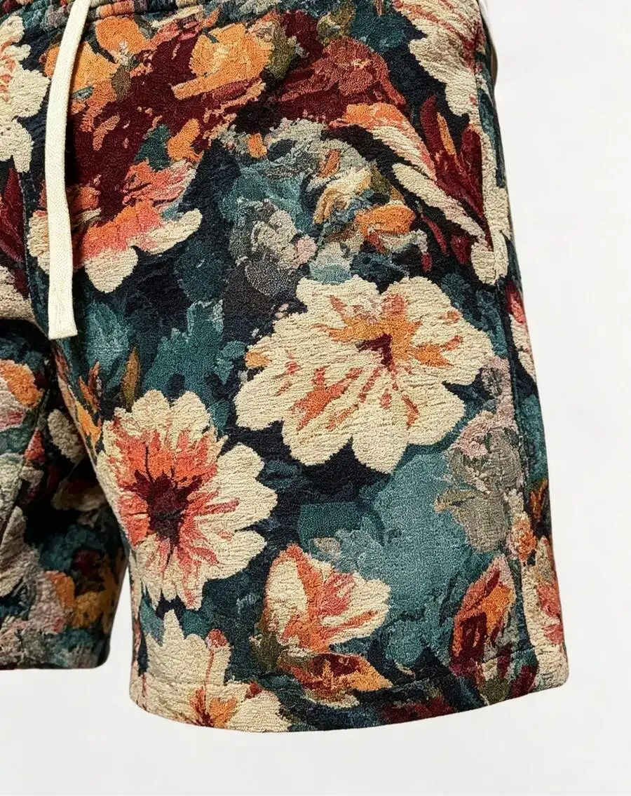 Mens Floral Print Drawstring Casual Loose Shorts
Mens Floral Print Drawstring Casual Loose Shorts