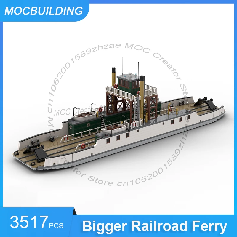 Bigger Railroad Ferry Model MOC Building Blocks DIY Assemble Bricks Creative Collection Display Holiday Model Toys Gifts 3517PCS
Bigger Railroad Ferry Model MOC Building Blocks DIY Assemble Bricks Creative Collection Display Holiday Model Toys Gifts 3517PCS