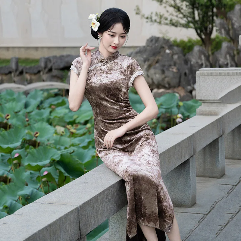 Retro New Chinese Style Plus Size Sleeveless Qipao Women's 2025 Autumn New Improved Temperament Qipao
Retro New Chinese Style Plus Size Sleeveless Qipao Women's 2025 Autumn New Improved Temperament Qipao