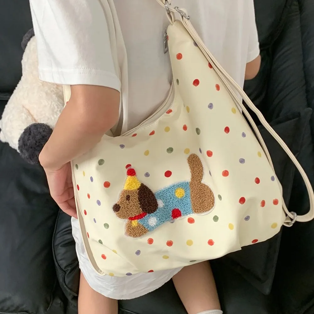 Colorful Polka Dot Dual-use Shoulder Backpacks Sausage Dog Large Capacity Canvas Tote Bag Korean Style Cute
Colorful Polka Dot Dual-use Shoulder Backpacks Sausage Dog Large Capacity Canvas Tote Bag Korean Style Cute