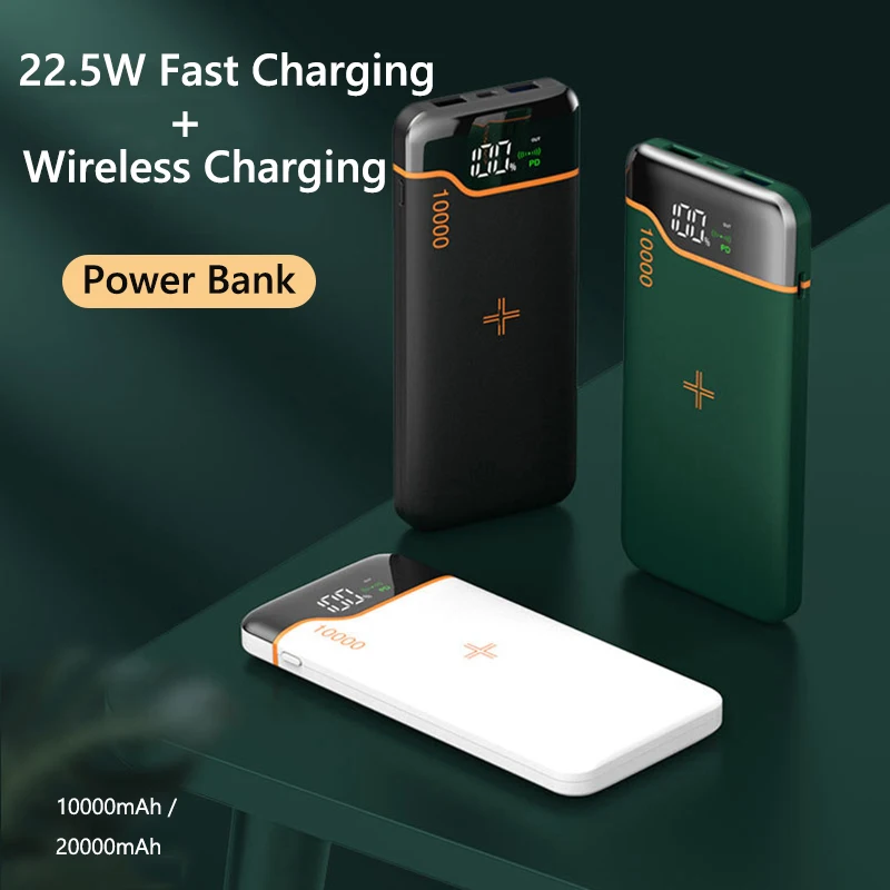 Беспроводное зарядное устройство Power Bank 20000 мАч 22,5 Вт Быстрая зарядка Внешний аккумулятор Powerbank для iPhone 16 15 X Samsung Xiaomi Huawei P30
Беспроводное зарядное устройство Power Bank 20000 мАч 22,5 Вт Быстрая зарядка Внешний аккумулятор Powerbank для iPhone 16 15 X Samsung Xiaomi Huawei P30