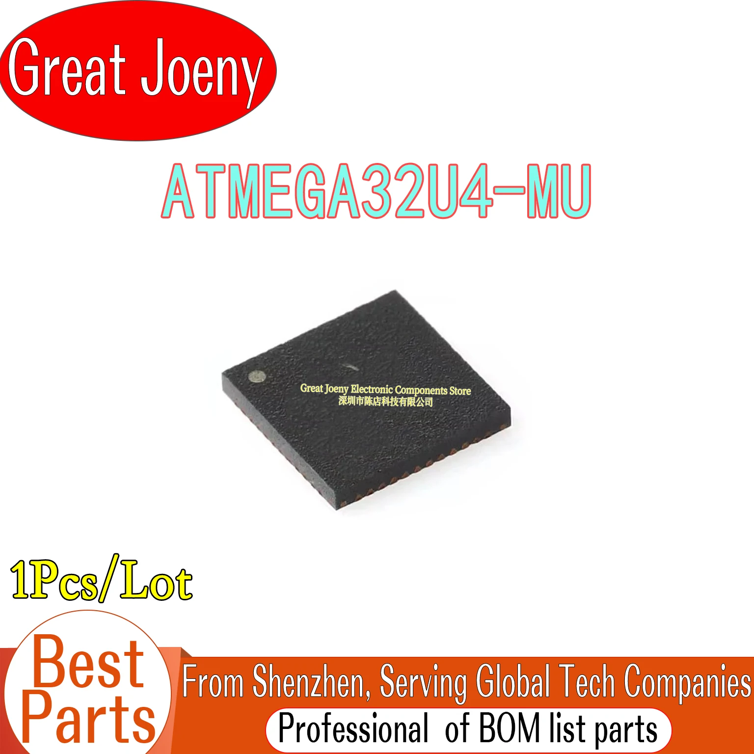 100% Brand New Original MEGA32U4 ATMEGA32U4-MU ATMEGA32U4 IC MCU Chipset VQFN-44
100% Brand New Original MEGA32U4 ATMEGA32U4-MU ATMEGA32U4 IC MCU Chipset VQFN-44