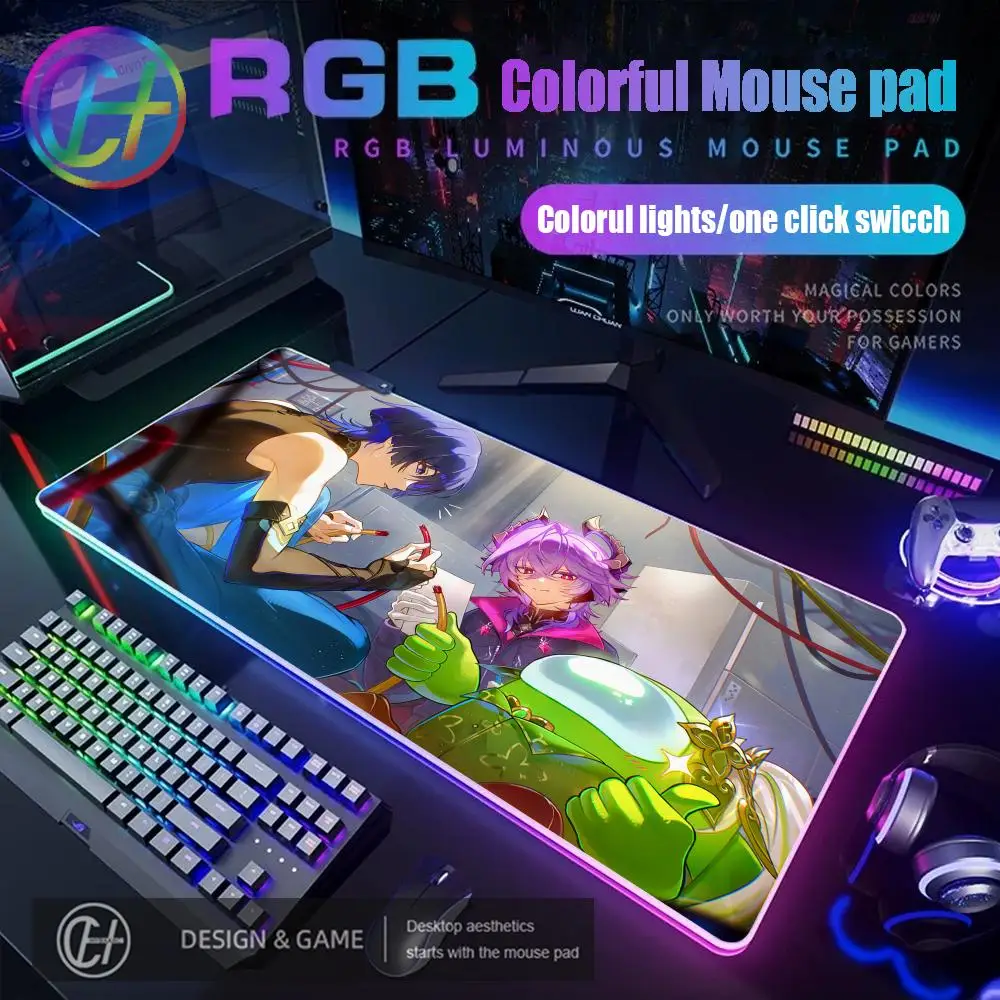 HYBXAXC New Genshin Impact Desk Mat Anime Gaming Cool Durin Flins Mouse Pad RGB Gaming Mouse Pad HD Gamer Large LED Light XXL
HYBXAXC New Genshin Impact Desk Mat Anime Gaming Cool Durin Flins Mouse Pad RGB Gaming Mouse Pad HD Gamer Large LED Light XXL