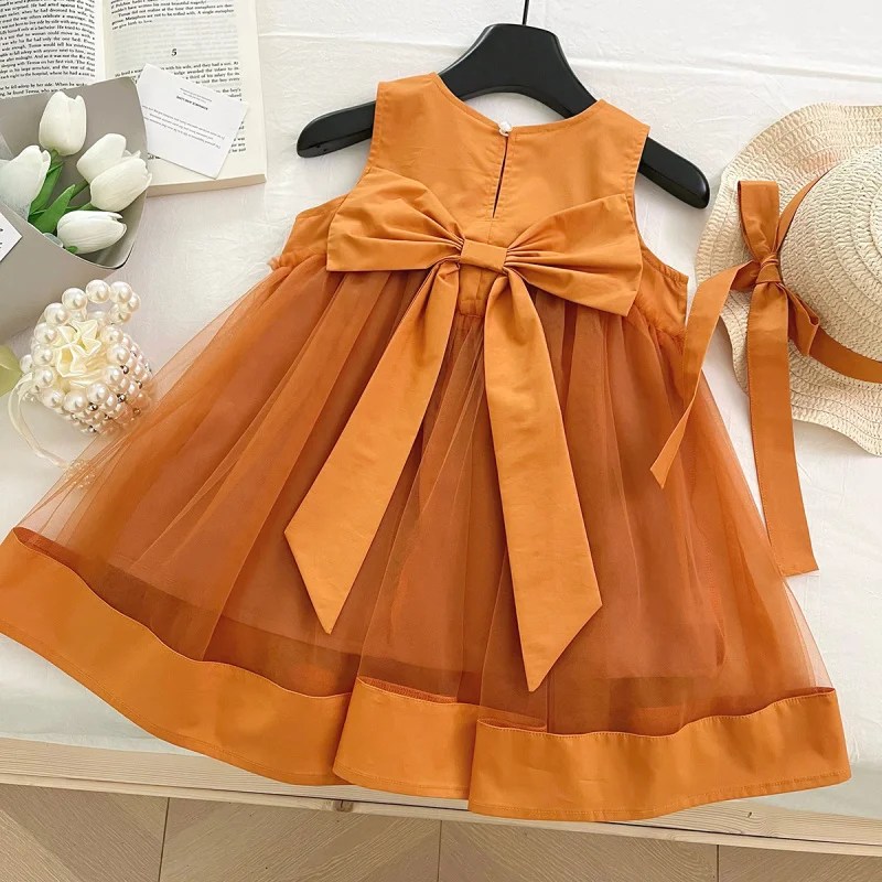 Girls' Dress2025Summer New Princess Dress Mesh Sleeveless Sweet Tank Dress Wholesale
Girls' Dress2025Summer New Princess Dress Mesh Sleeveless Sweet Tank Dress Wholesale