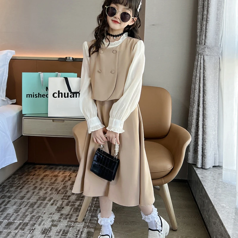 Two Piece Set Dress Girl Spring Autumn 2024 New Korean Western Long Sleeve Tide Sweet Cute Leisure Active
Two Piece Set Dress Girl Spring Autumn 2024 New Korean Western Long Sleeve Tide Sweet Cute Leisure Active