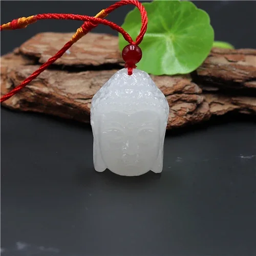 Natural White Jade Sakyamuni Pendant Fashion Buddha Head Necklace Jewelry Gifts for Her Free Rope Wholesale Man Luck
Natural White Jade Sakyamuni Pendant Fashion Buddha Head Necklace Jewelry Gifts for Her Free Rope Wholesale Man Luck