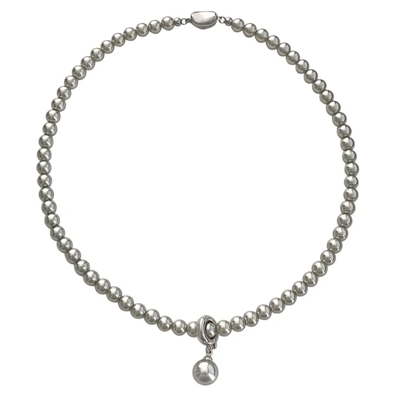 42Cm Cool Grey Pearl Necklace Pendant Removable Autumn and Winter Sweater Chain Collarbone Chain
42Cm Cool Grey Pearl Necklace Pendant Removable Autumn and Winter Sweater Chain Collarbone Chain