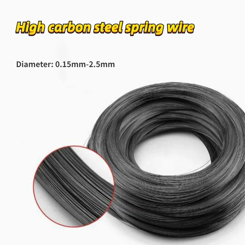 10-50Meters T9A High Strength Spring Steel Wire 0.15mm-2.5mm Single Strand High Carbon Black Steel Wire 2400-2600MPA
10-50Meters T9A High Strength Spring Steel Wire 0.15mm-2.5mm Single Strand High Carbon Black Steel Wire 2400-2600MPA