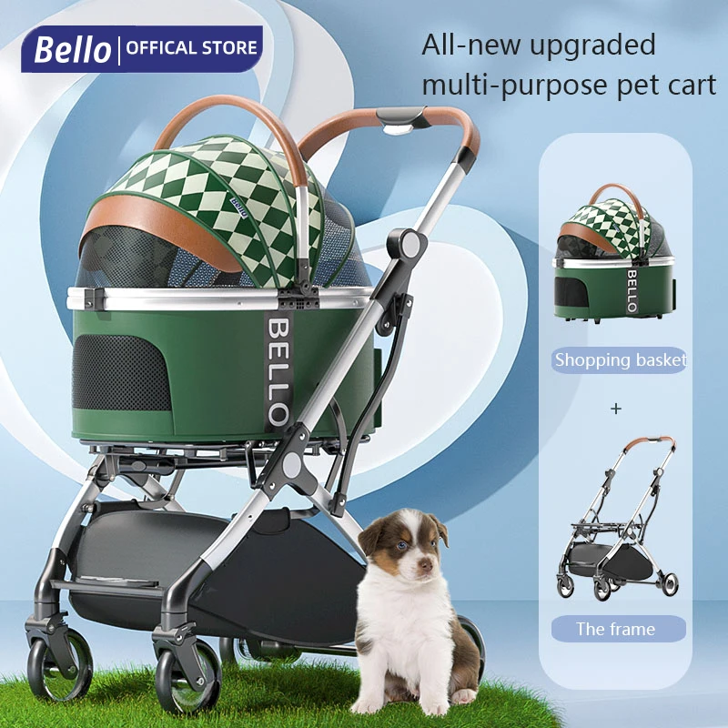 Bello Luxury Pet Stroller Detachable Cat Dog Parm Dog Folding Aluminum Alloy Frame Max Load 15KG
Bello Luxury Pet Stroller Detachable Cat Dog Parm Dog Folding Aluminum Alloy Frame Max Load 15KG