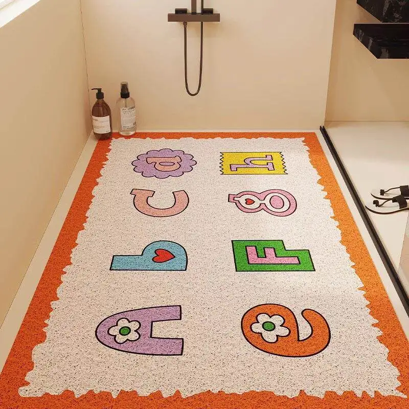 Bathroom Silk Ring Door Mat Kid Bath Shower Drainage Mat Anti-Slip Kid Crawl Pad Bedside Decoration Foot Mats коврик для ванной
Bathroom Silk Ring Door Mat Kid Bath Shower Drainage Mat Anti-Slip Kid Crawl Pad Bedside Decoration Foot Mats коврик для ванной