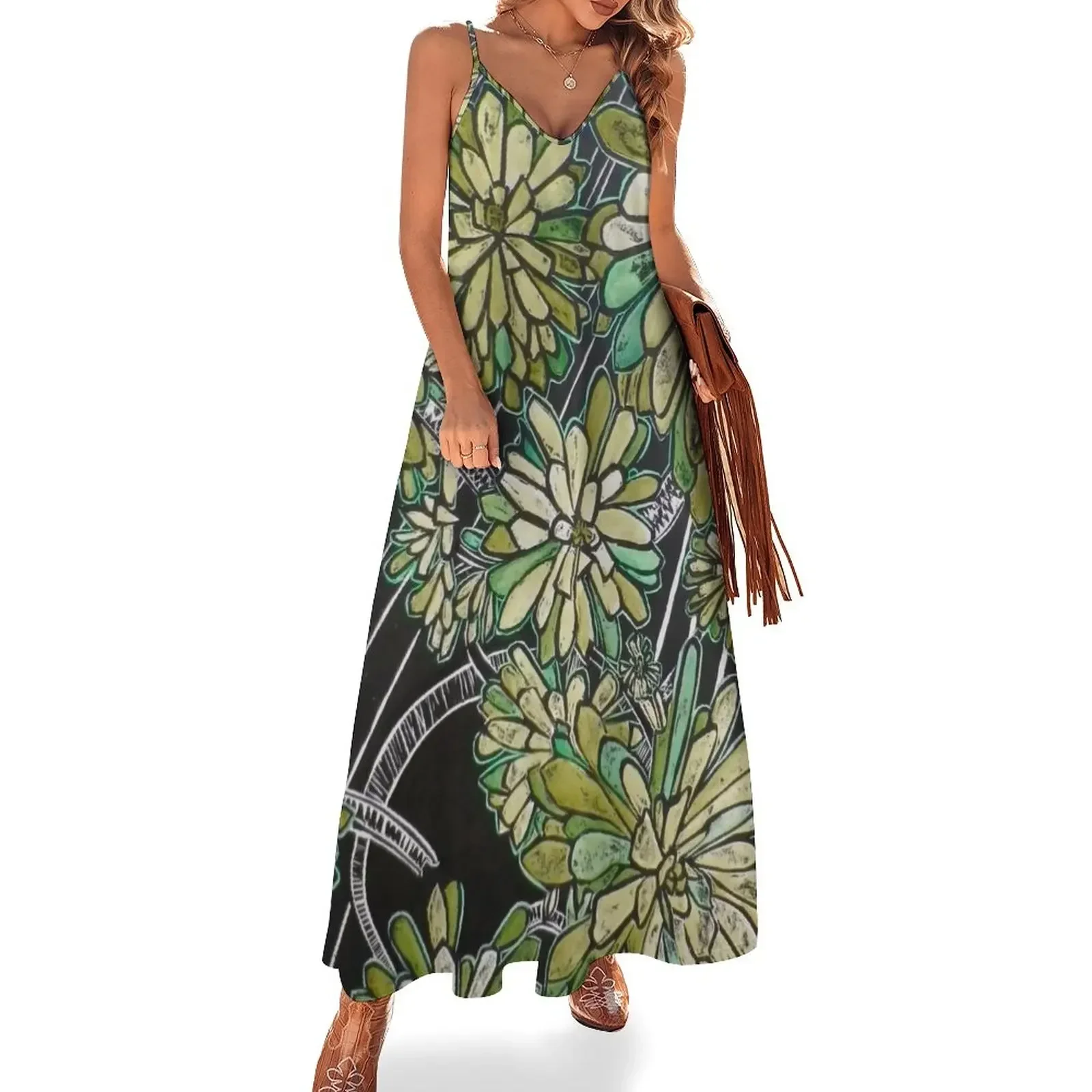 Succulent in Green Sleeveless Dress elegant chic wedding evening dresses Women dresses summer clothes for women Dress vintage
Succulent in Green Sleeveless Dress elegant chic wedding evening dresses Women dresses summer clothes for women Dress vintage