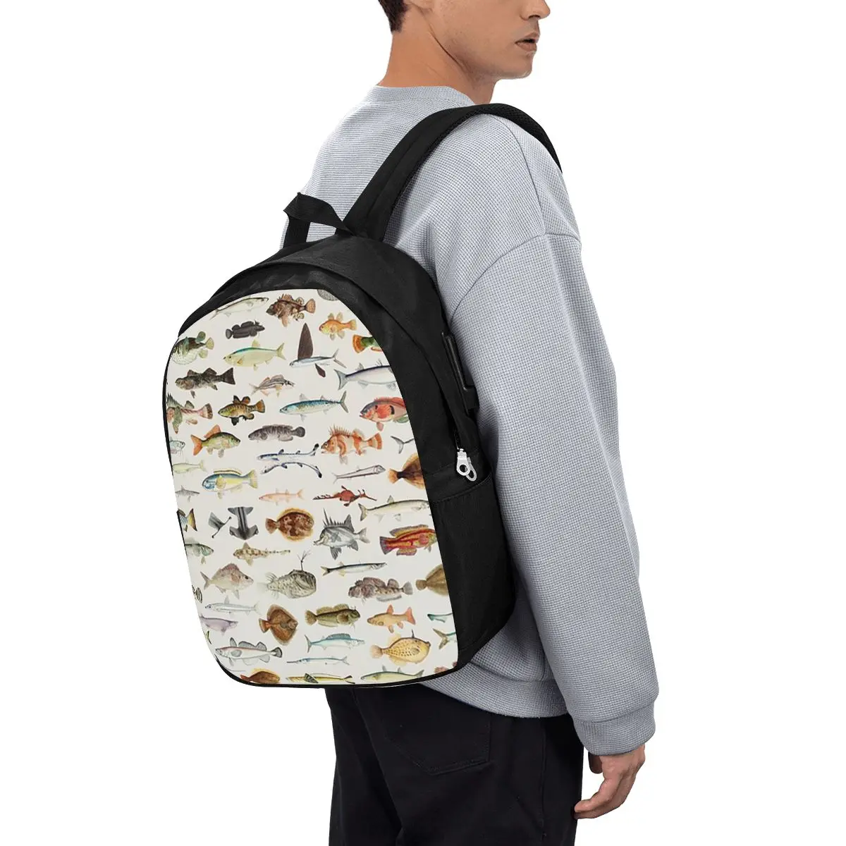 Fish Chart Backpack Travel Notebook Bag Computer College Student School Bag Laptop Shoulder Bags for Men Women
Fish Chart Backpack Travel Notebook Bag Computer College Student School Bag Laptop Shoulder Bags for Men Women