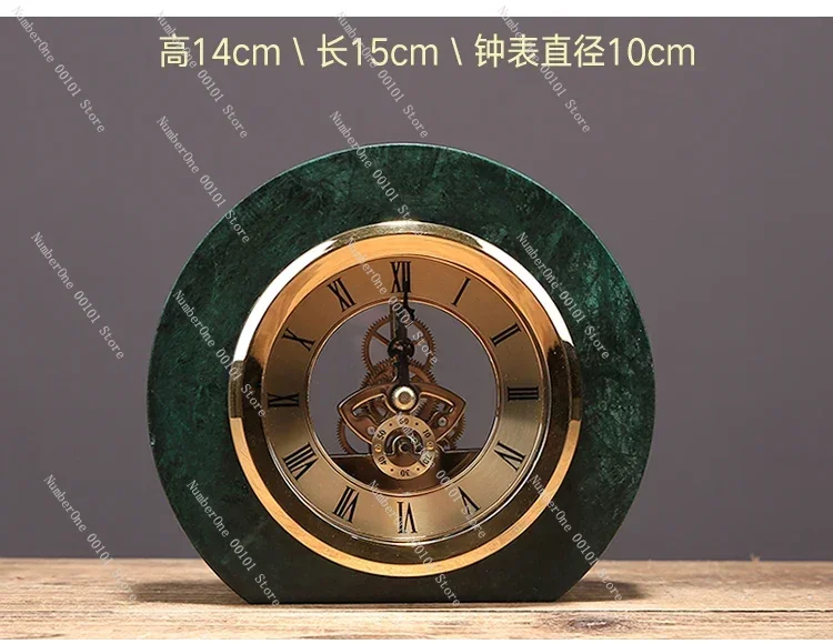 Nordic Creative Light Luxury Marble Clock Decoration Silent Living Room, foyer, desk clock, model room, soft decoration
Nordic Creative Light Luxury Marble Clock Decoration Silent Living Room, foyer, desk clock, model room, soft decoration