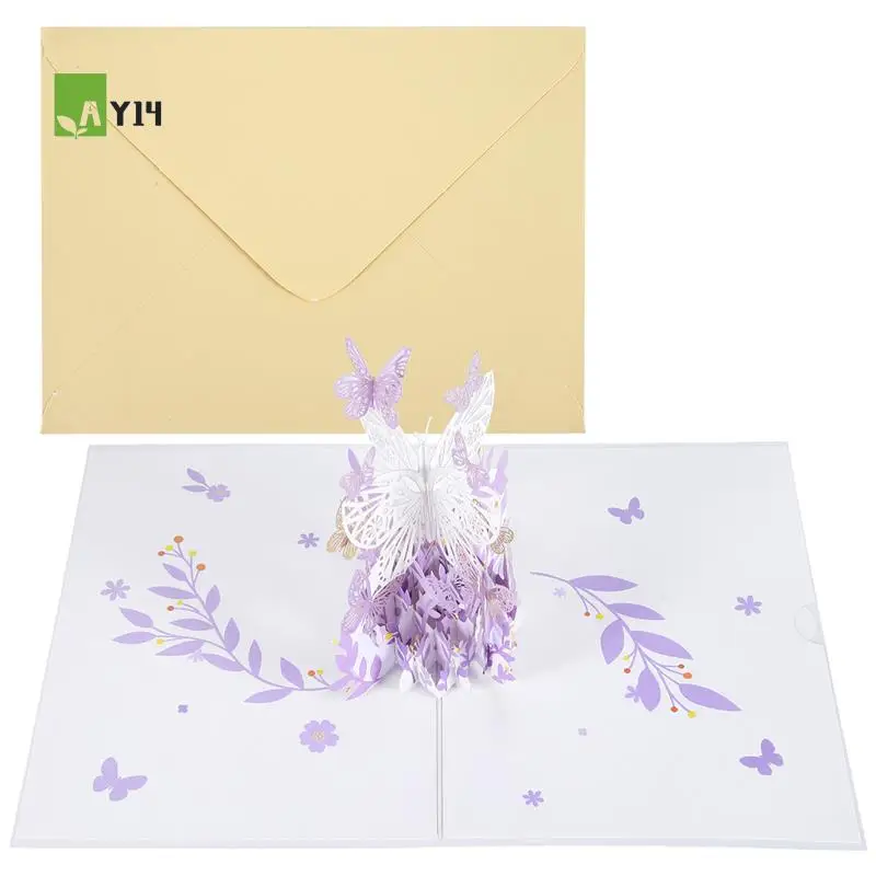 AY14 -Purple Butterfly Birthday Popup Card, Butterfly Flower Basket 3D Greeting Cards For Women Girl Daughter, Mothers Day
AY14 -Purple Butterfly Birthday Popup Card, Butterfly Flower Basket 3D Greeting Cards For Women Girl Daughter, Mothers Day
