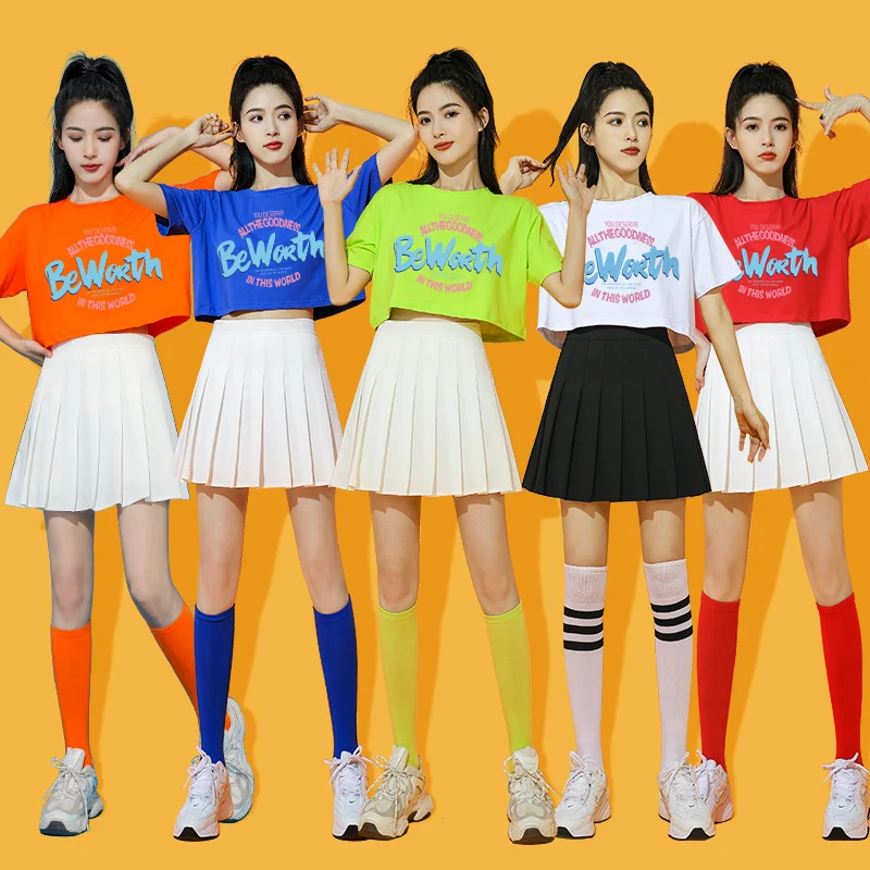 Корейский спортивный костюм для женщин: комплект для чирлидинга, гимнастики, хип-хопа, уличных танцев, летних джазовых танцев, бодибилдинга
Корейский спортивный костюм для женщин: комплект для чирлидинга, гимнастики, хип-хопа, уличных танцев, летних джазовых танцев, бодибилдинга