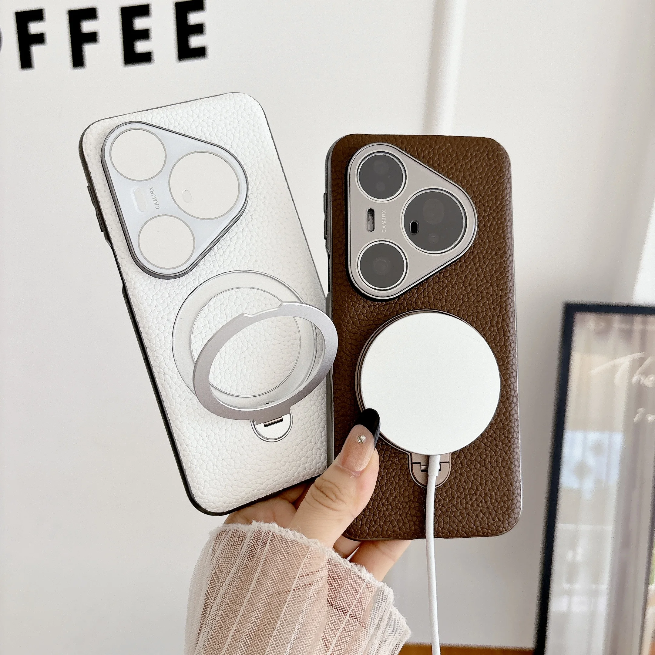 Shockproof Litchi Leather Wireless Charging Magnetic Stand Case For Huawei Pura 70 Pro 80 Pro, Built-in Camera Protection Cover
Shockproof Litchi Leather Wireless Charging Magnetic Stand Case For Huawei Pura 70 Pro 80 Pro, Built-in Camera Protection Cover
