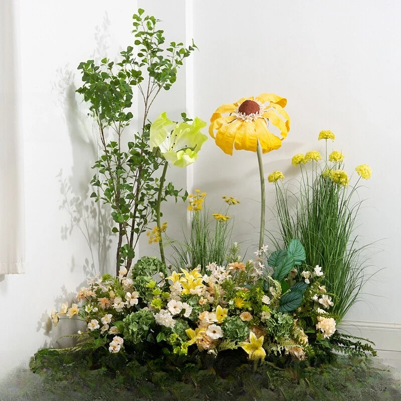 Simulation flower art green plant landscaping indoor window garden plant soft decoration flower combination scene giant flower b
Simulation flower art green plant landscaping indoor window garden plant soft decoration flower combination scene giant flower b