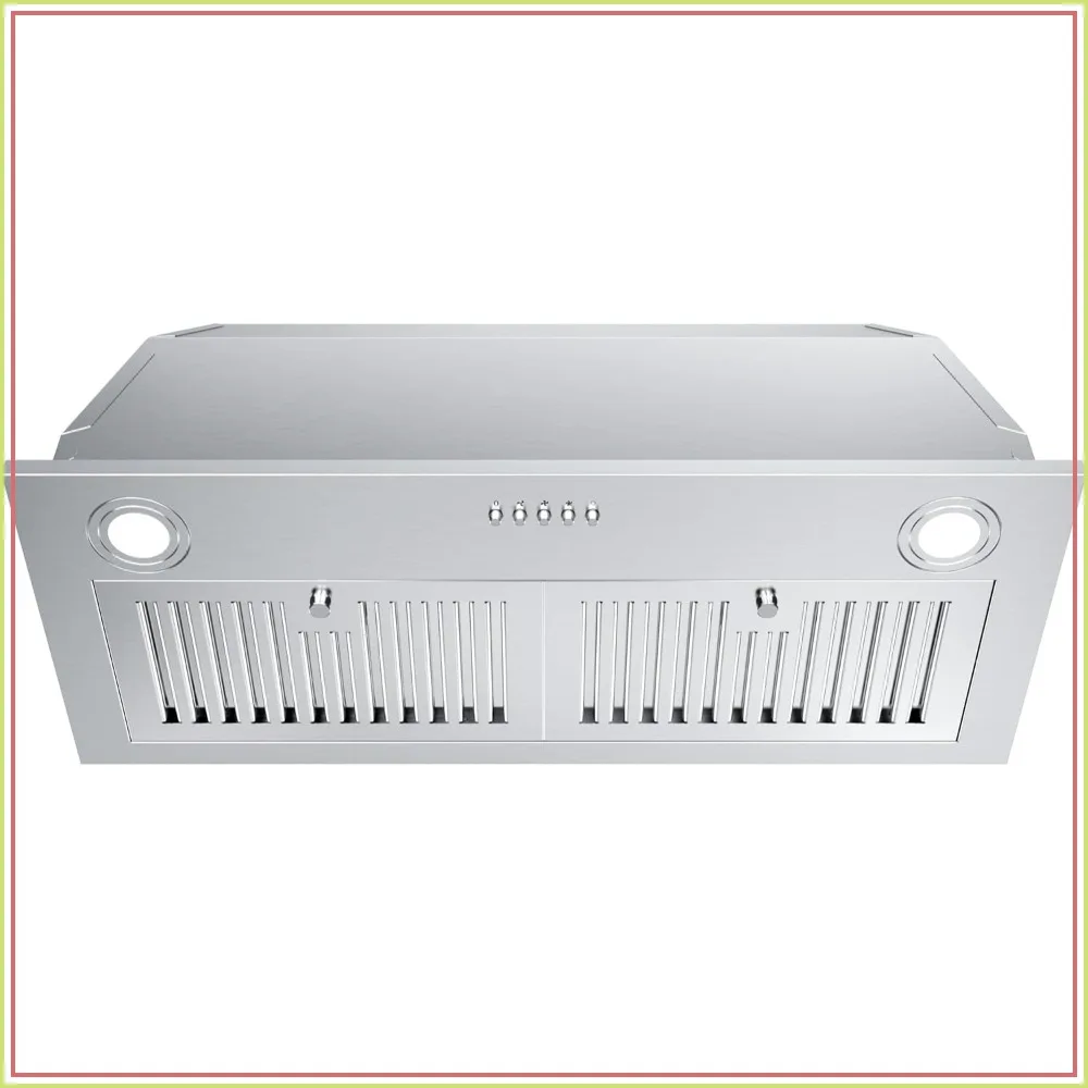 30 inch Range Hood Insert, 600 CFM Built-in Kitchen Vent Hood, Ducted/Ductless Convertible, Stainless Steel with Push Button, Baffle Filters
30 inch Range Hood Insert, 600 CFM Built-in Kitchen Vent Hood, Ducted/Ductless Convertible, Stainless Steel with Push Button, Baffle Filters
