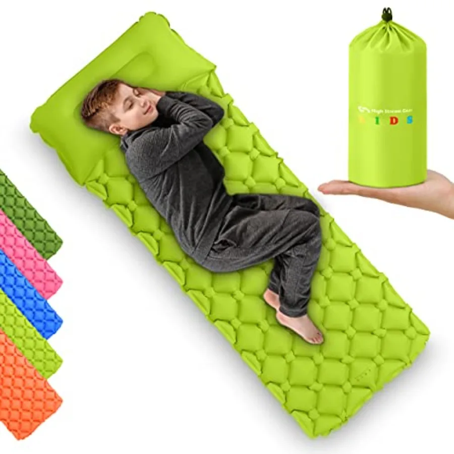 Sleeping Pad for Camping and Sleepovers with Pillow Inflatable Camping Mattress for Backpacking and Travel Thick Toddler Cot Ma
Sleeping Pad for Camping and Sleepovers with Pillow Inflatable Camping Mattress for Backpacking and Travel Thick Toddler Cot Ma
