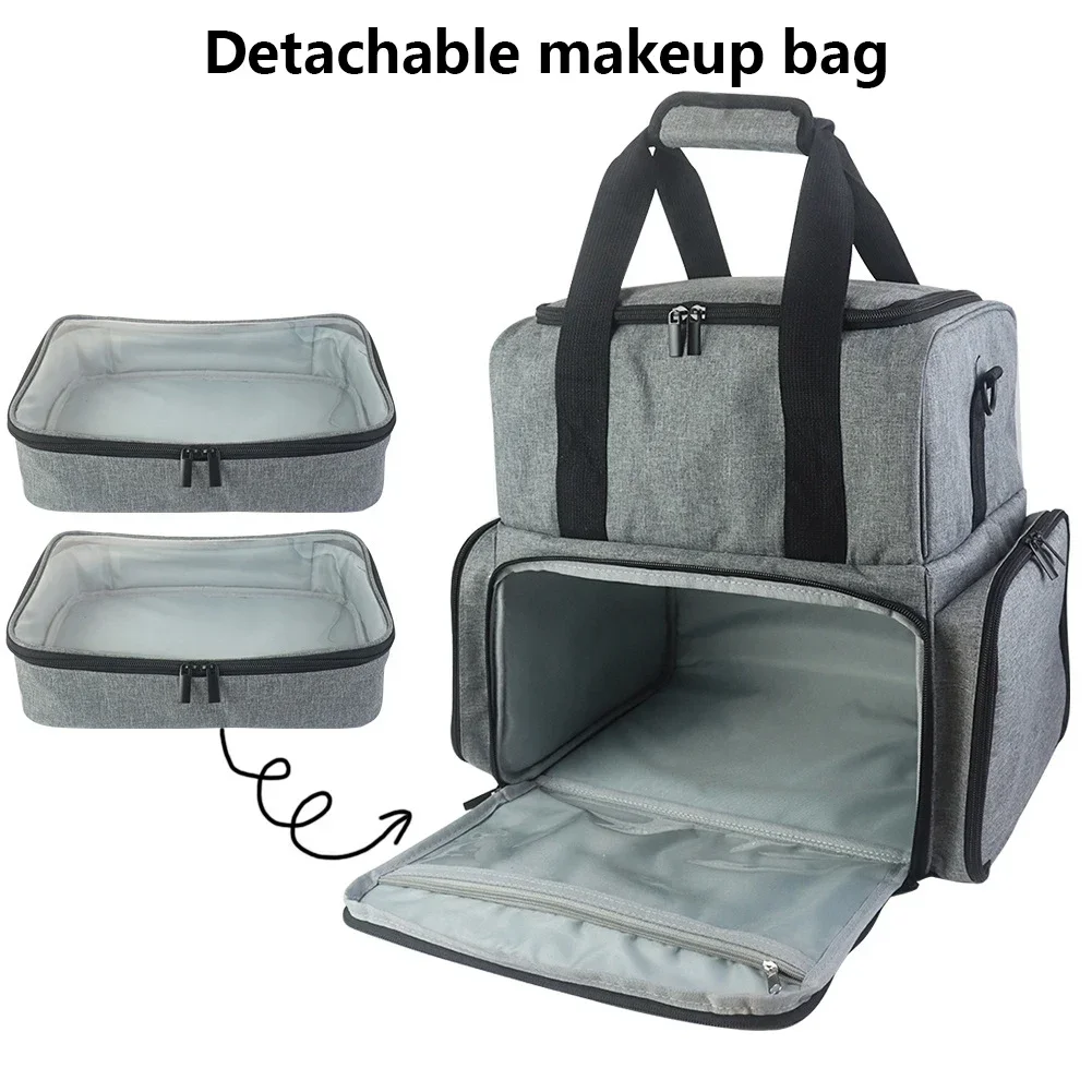 Nylon Large Cosmetic Bag Removable Nail Polish Storage Bag with Zipper Portable High-Capacity Multifunctional Beauty Accessories
Nylon Large Cosmetic Bag Removable Nail Polish Storage Bag with Zipper Portable High-Capacity Multifunctional Beauty Accessories