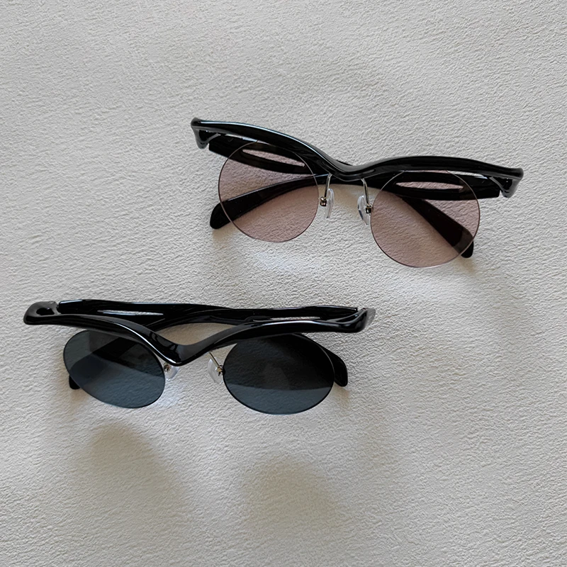 2pcs/Set Fashion Men Women Round Sunglasses Trendy Designer Special-shaped Sun Glasses Rimless Outdoor Accessory Eyewear
2pcs/Set Fashion Men Women Round Sunglasses Trendy Designer Special-shaped Sun Glasses Rimless Outdoor Accessory Eyewear