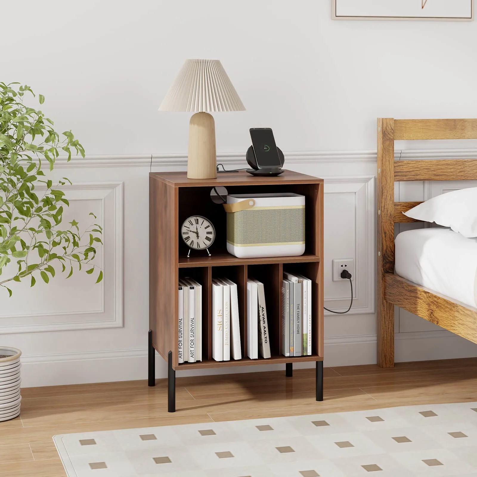 Record Player Stand w/Charging Station 5 Storage Compartments Anti-toppling Kits
Record Player Stand w/Charging Station 5 Storage Compartments Anti-toppling Kits