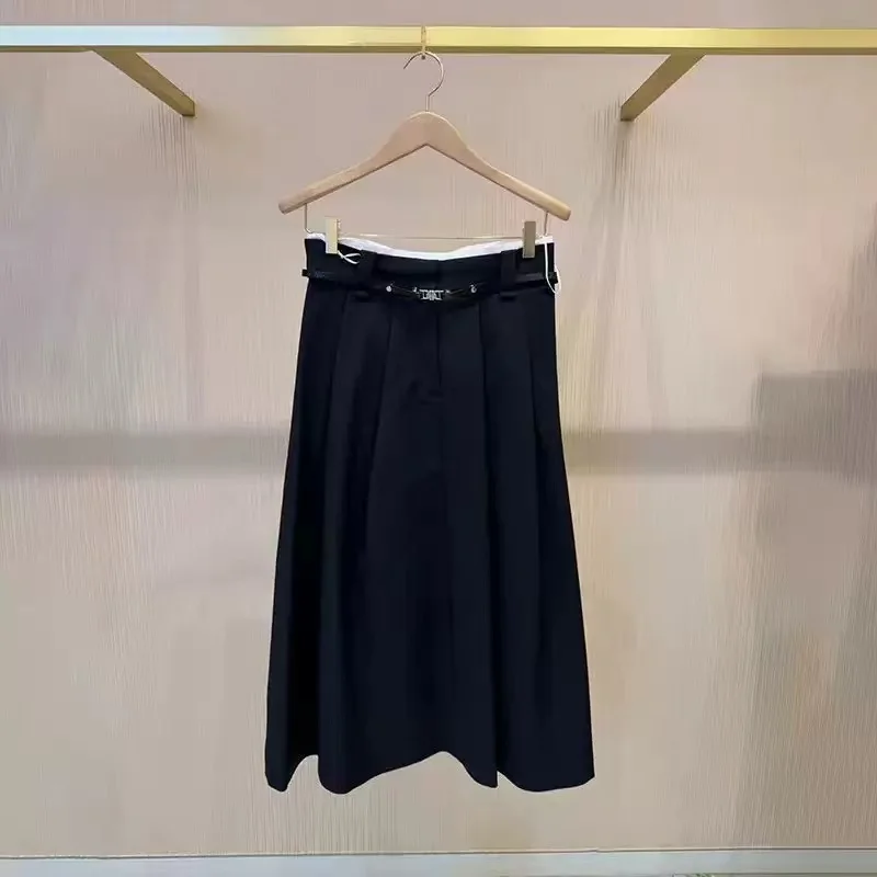 New Fashion High Waist Midi Skirt with Belt Large Skirt A-Line Pleated Commuter Style City Scenic Ladies Skirts
New Fashion High Waist Midi Skirt with Belt Large Skirt A-Line Pleated Commuter Style City Scenic Ladies Skirts