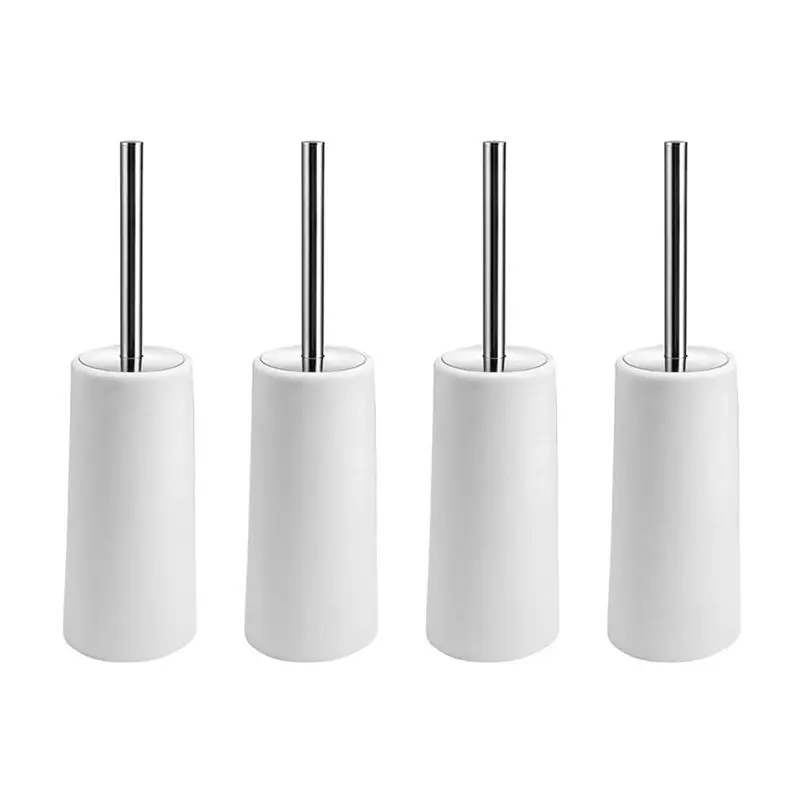 AT05-Toilet Brush And Holder, 4 Pack Toilet Brush With 304 Stainless Steel Long Handle, Toilet Bowl Brush White
AT05-Toilet Brush And Holder, 4 Pack Toilet Brush With 304 Stainless Steel Long Handle, Toilet Bowl Brush White