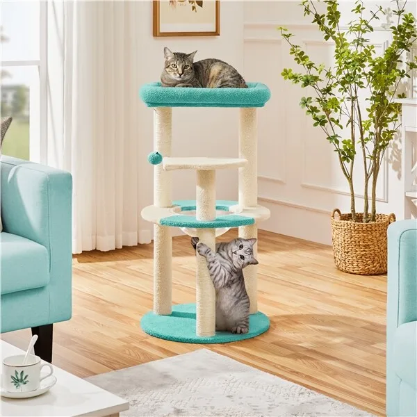 35.5in Cat Tree Tower w/ Clear Capsule, Perch, Scratching Posts for Indoor Cats
35.5in Cat Tree Tower w/ Clear Capsule, Perch, Scratching Posts for Indoor Cats