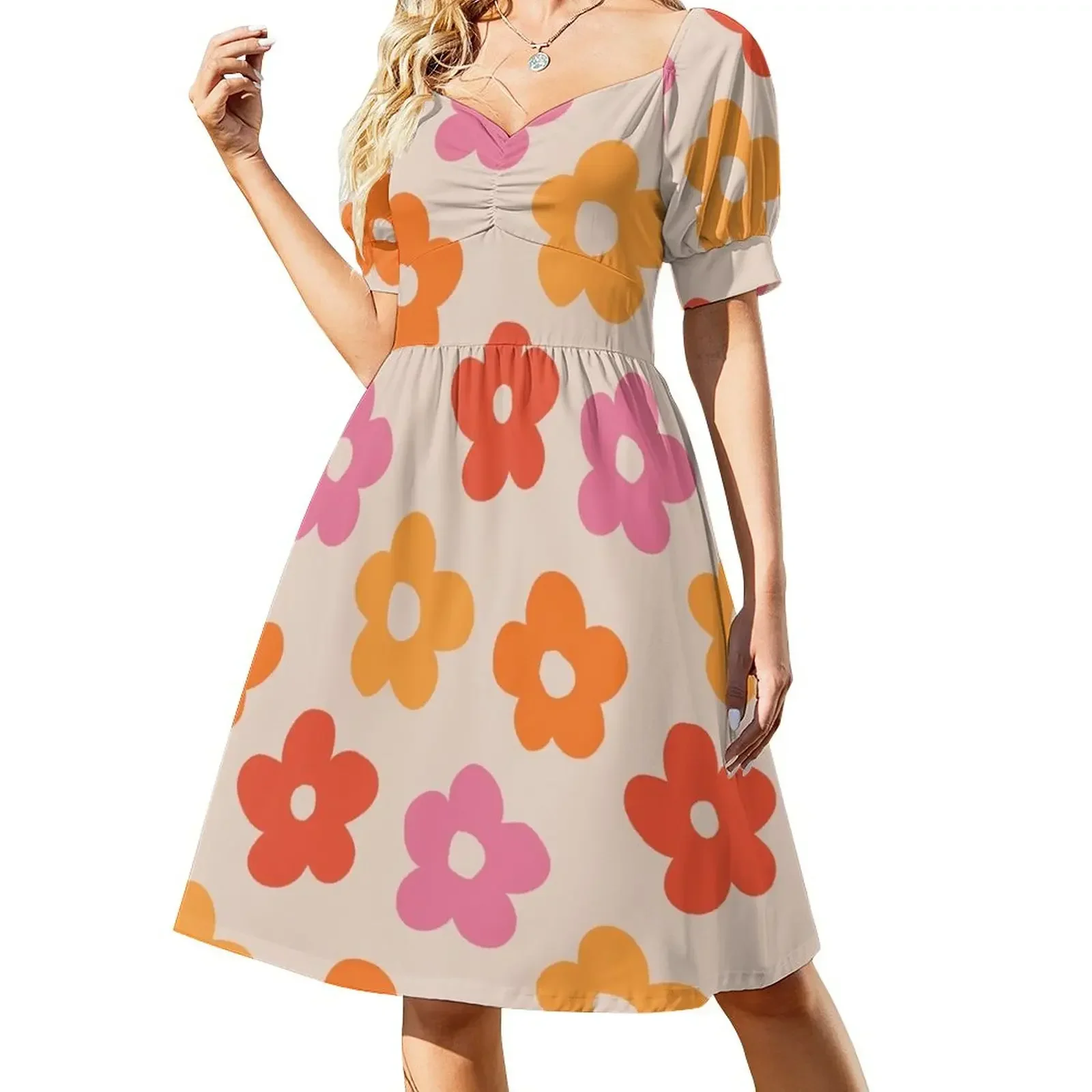 Retro 60s 70s Flowers Pattern #pattern #vintage Short-Sleeved Dress Casual dresses women's clothing summer 2025 novelties Dress
Retro 60s 70s Flowers Pattern #pattern #vintage Short-Sleeved Dress Casual dresses women's clothing summer 2025 novelties Dress