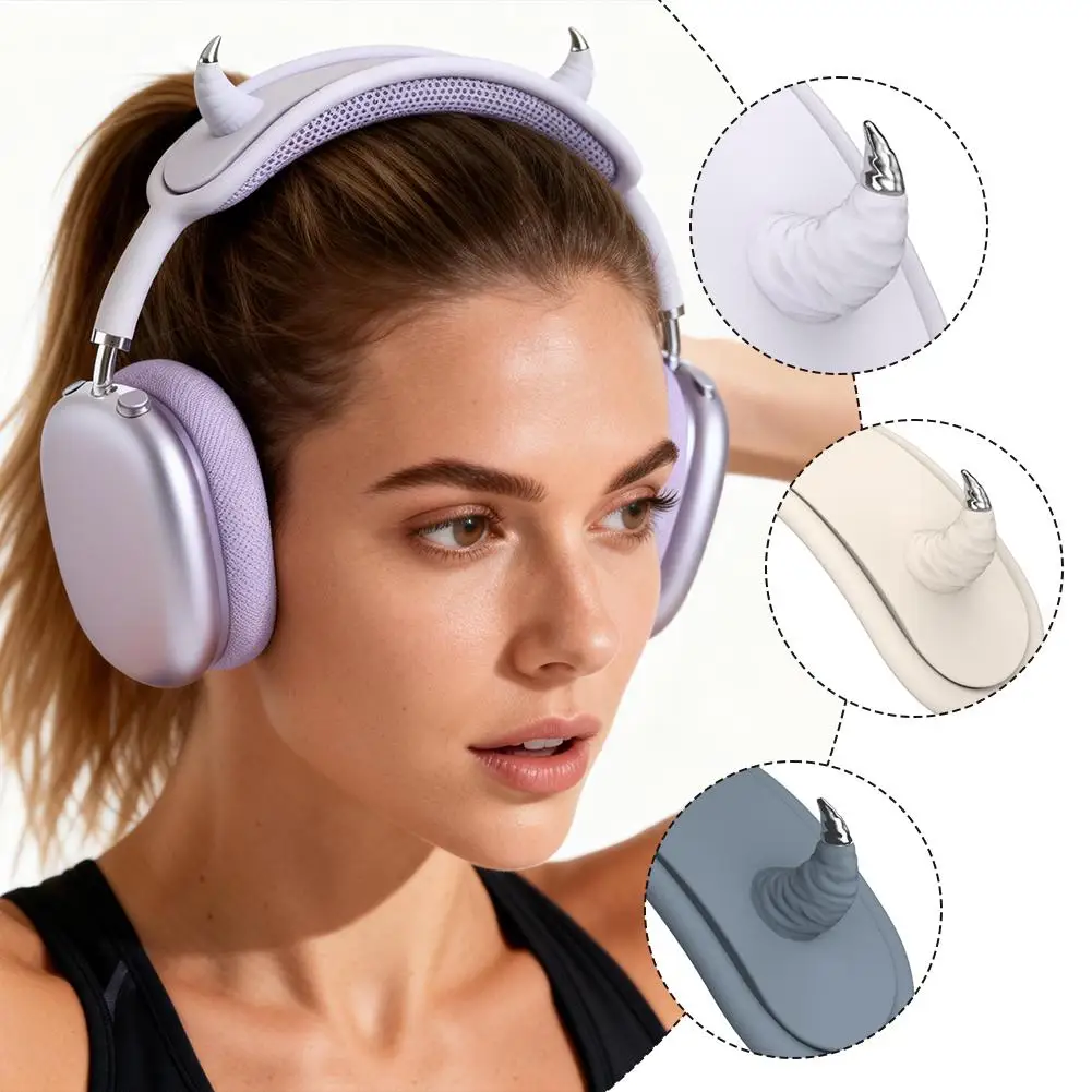 Y2k Devil's Horn Headband Cover For AirPods Max Silicone Earphone Crossbeam Decorative Protector Custom Accessories for Airpods
Y2k Devil's Horn Headband Cover For AirPods Max Silicone Earphone Crossbeam Decorative Protector Custom Accessories for Airpods