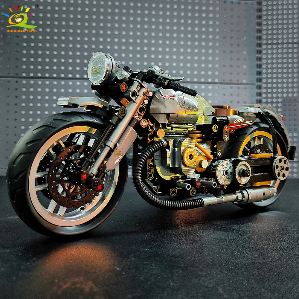 HUIQIBAO 808PCS MOC Technial Motorbike Building Model Blocks Moto City Racer Bricks Toy for Kids Boy Children Adult Car Set
HUIQIBAO 808PCS MOC Technial Motorbike Building Model Blocks Moto City Racer Bricks Toy for Kids Boy Children Adult Car Set