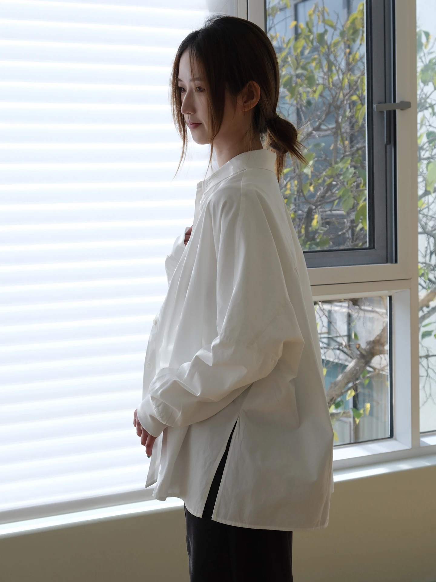 Basic Pure Color Lazy Sle Cotton irt Women's Simple Layering Commute Loose Long Sve irt Collar Button Closure
Basic Pure Color Lazy Sle Cotton irt Women's Simple Layering Commute Loose Long Sve irt Collar Button Closure