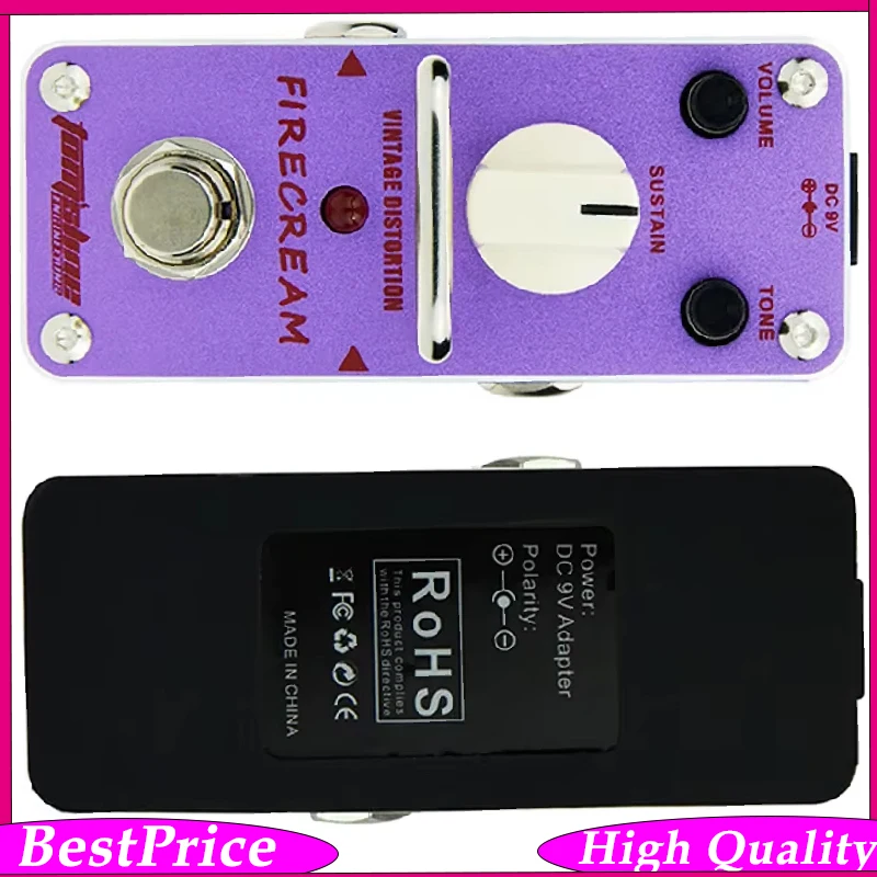Aroma AFM-3 FIRECREAM Mini Pedal – Vintage Distortion with True Bypass & Pure Analog Circuit Pedalboard Saver for Guitar & Bass
Aroma AFM-3 FIRECREAM Mini Pedal – Vintage Distortion with True Bypass & Pure Analog Circuit Pedalboard Saver for Guitar & Bass