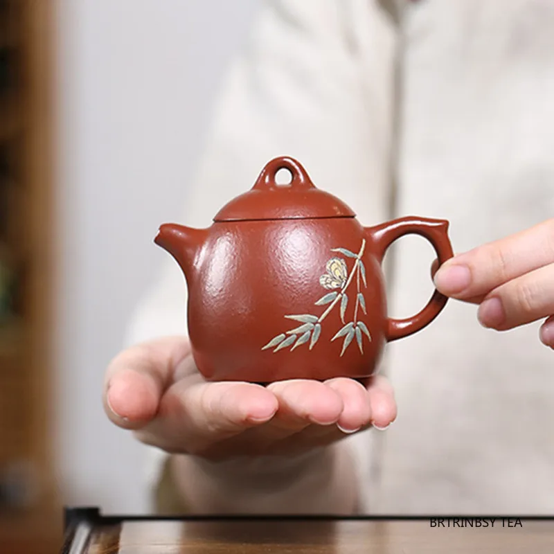 Chinese Yixing Purple Clay Teapot Handmade Butterfly Beauty Tea Pot Household Raw Ore Zhu Mud Kettle Zisha Tea Set Teaware 80ml
Chinese Yixing Purple Clay Teapot Handmade Butterfly Beauty Tea Pot Household Raw Ore Zhu Mud Kettle Zisha Tea Set Teaware 80ml