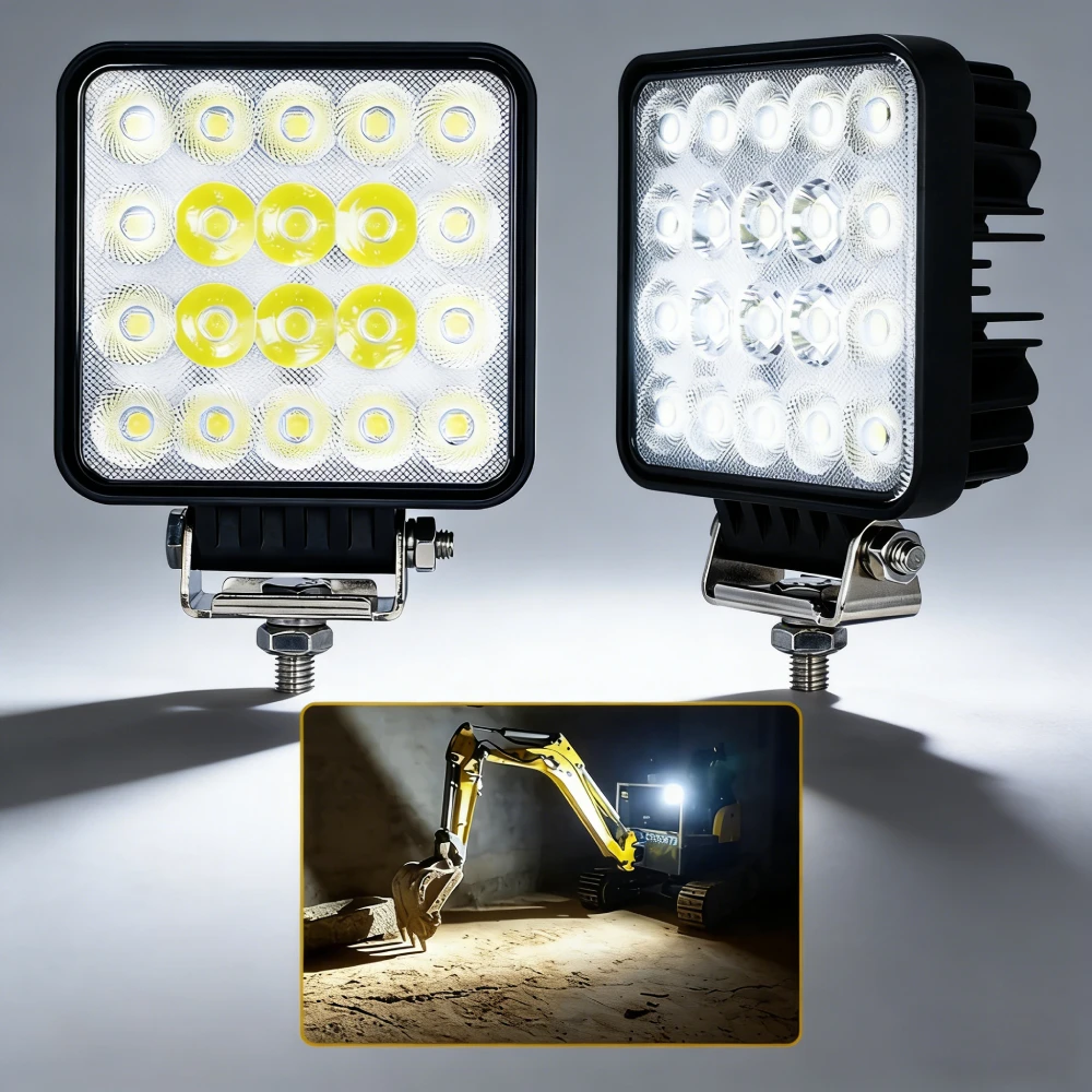 2Pcs LED Work Light 12V - 60V Headlights For Loader Excavator Working Lamp Tractor Truck Auxiliary Light Combo Lighting Max 60W
2Pcs LED Work Light 12V - 60V Headlights For Loader Excavator Working Lamp Tractor Truck Auxiliary Light Combo Lighting Max 60W