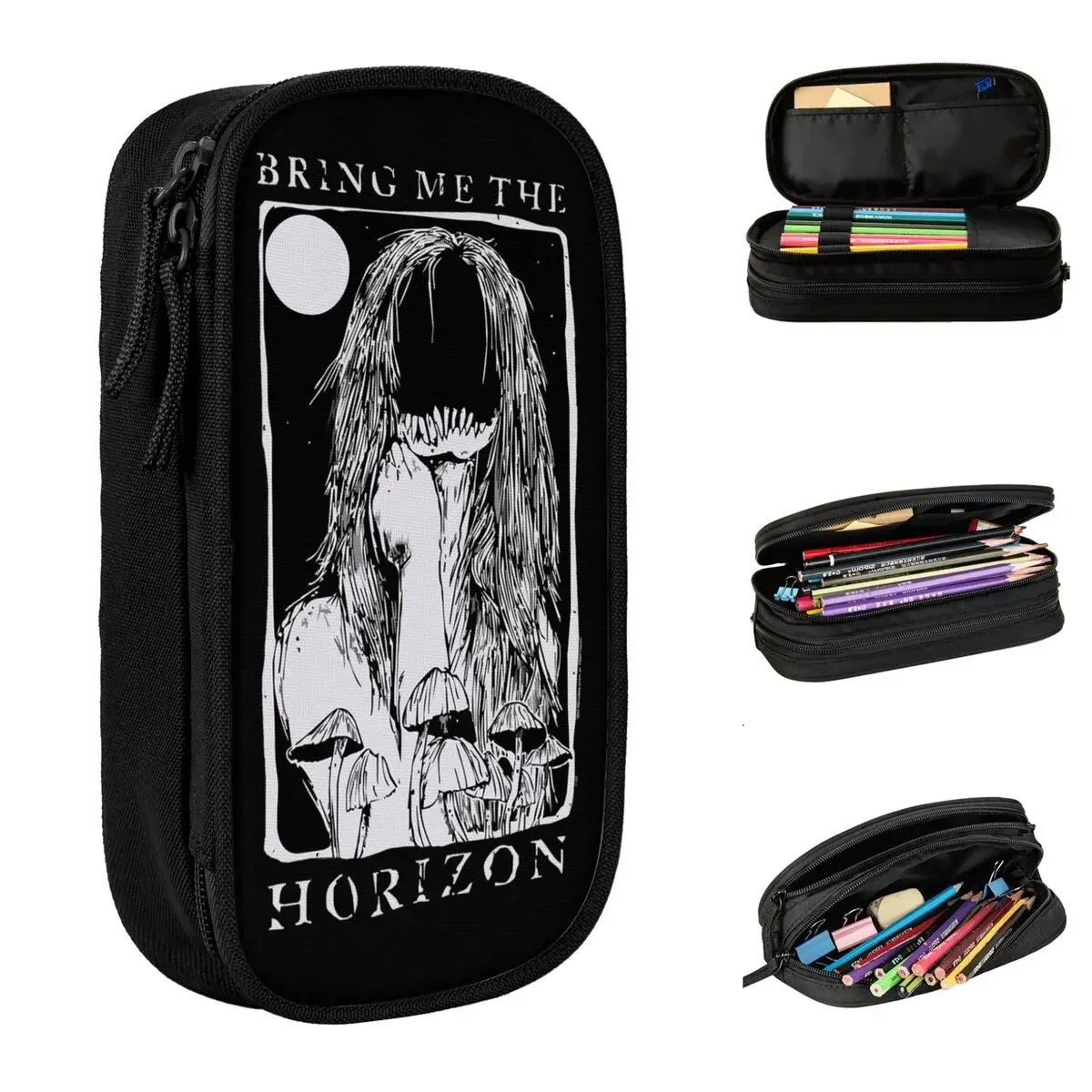 BMTH Bring Me The Horizons Pencil Cases Pencilcases Pen Box for Girls Boys Big Capacity Bag School Supplies Zipper Stationery
BMTH Bring Me The Horizons Pencil Cases Pencilcases Pen Box for Girls Boys Big Capacity Bag School Supplies Zipper Stationery